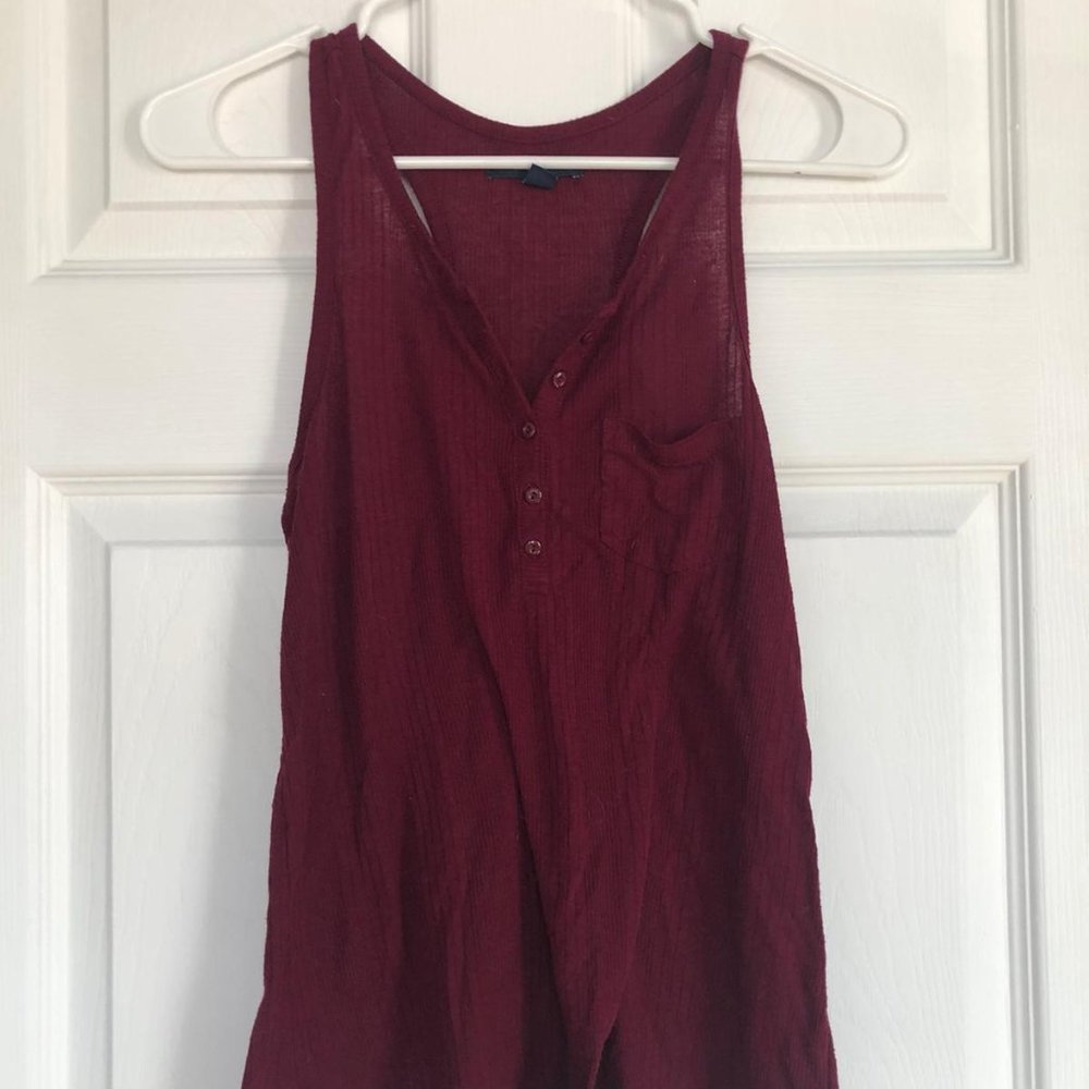 Cute Tank with Front Buttons